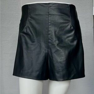 ZARA faux leather shorts